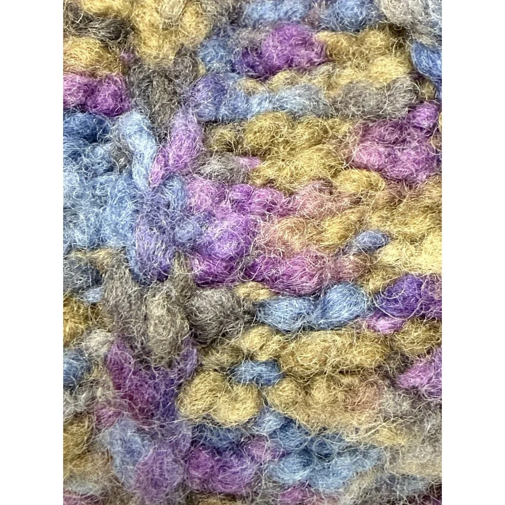 Cappellificio Fiorentino Wool‎ Blend Purple Knitted Beanie Hat Made In Italy EUC